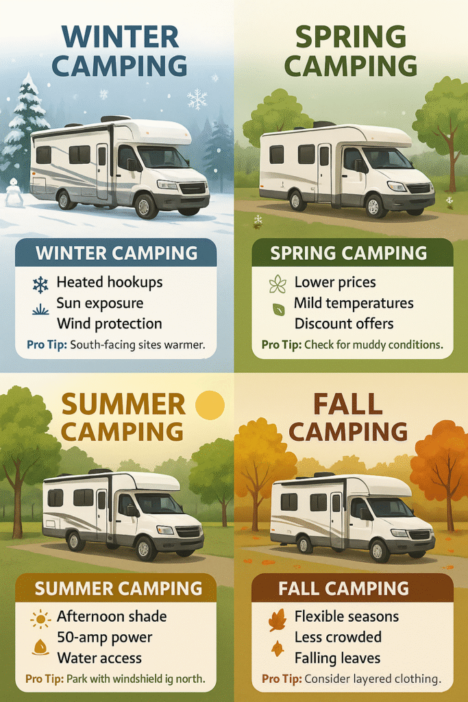 RV Campsite Size Guide: How to Tell if Your RV Will Fit 8 seasonal camping