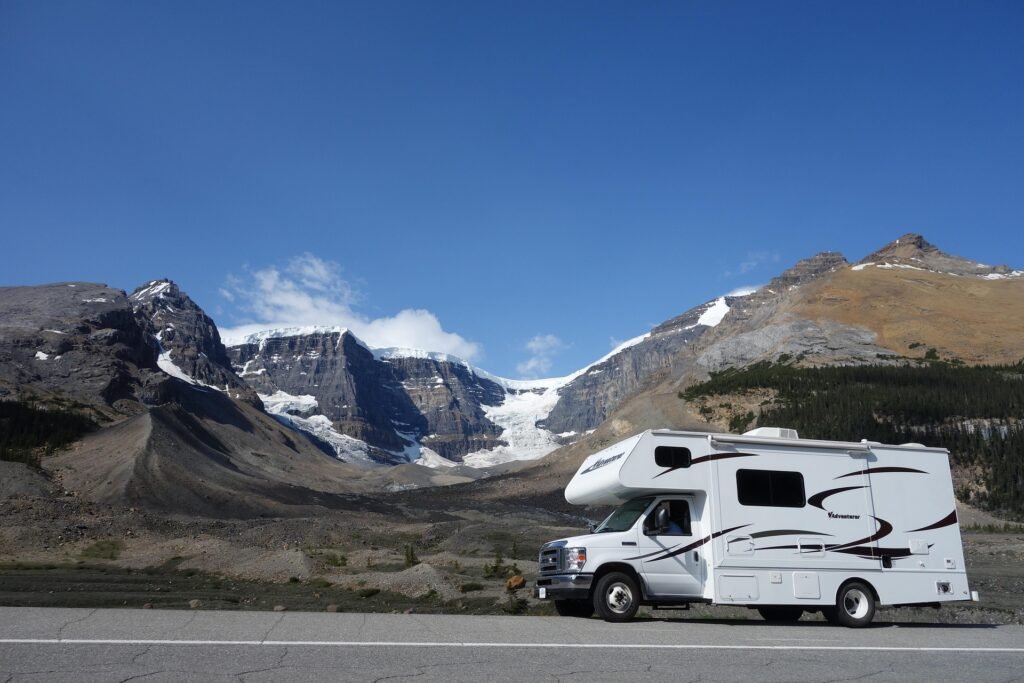 RV in mountains