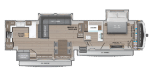 Rear kitchen floor plan