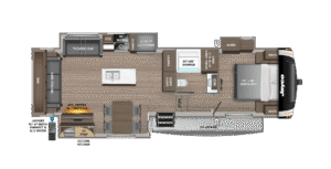 5th wheel trailer guide Rear living room floor plan