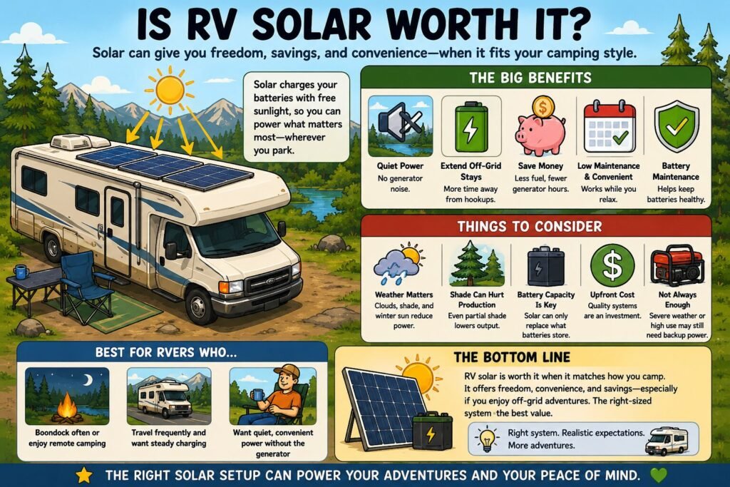 RV Solar Basics Explained: How RV Solar Power Works RV guide image